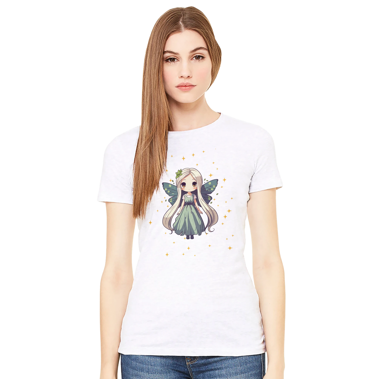 Woman wearing Fairy Princess shirt - whimsical gaming apparel for female gamers