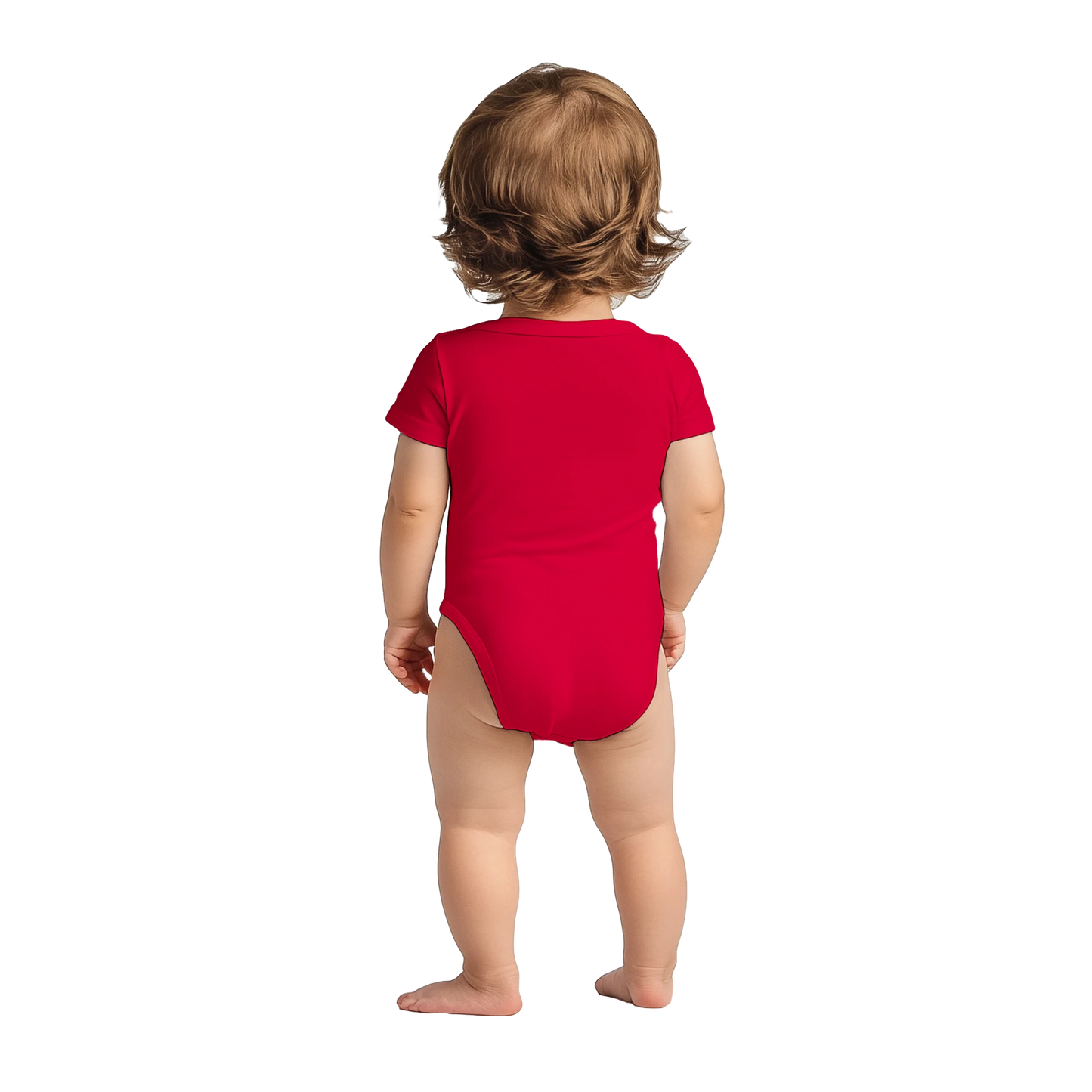 Baby-Barian Girl short sleeve bodysuit featuring cute gaming barbarian character design for infants