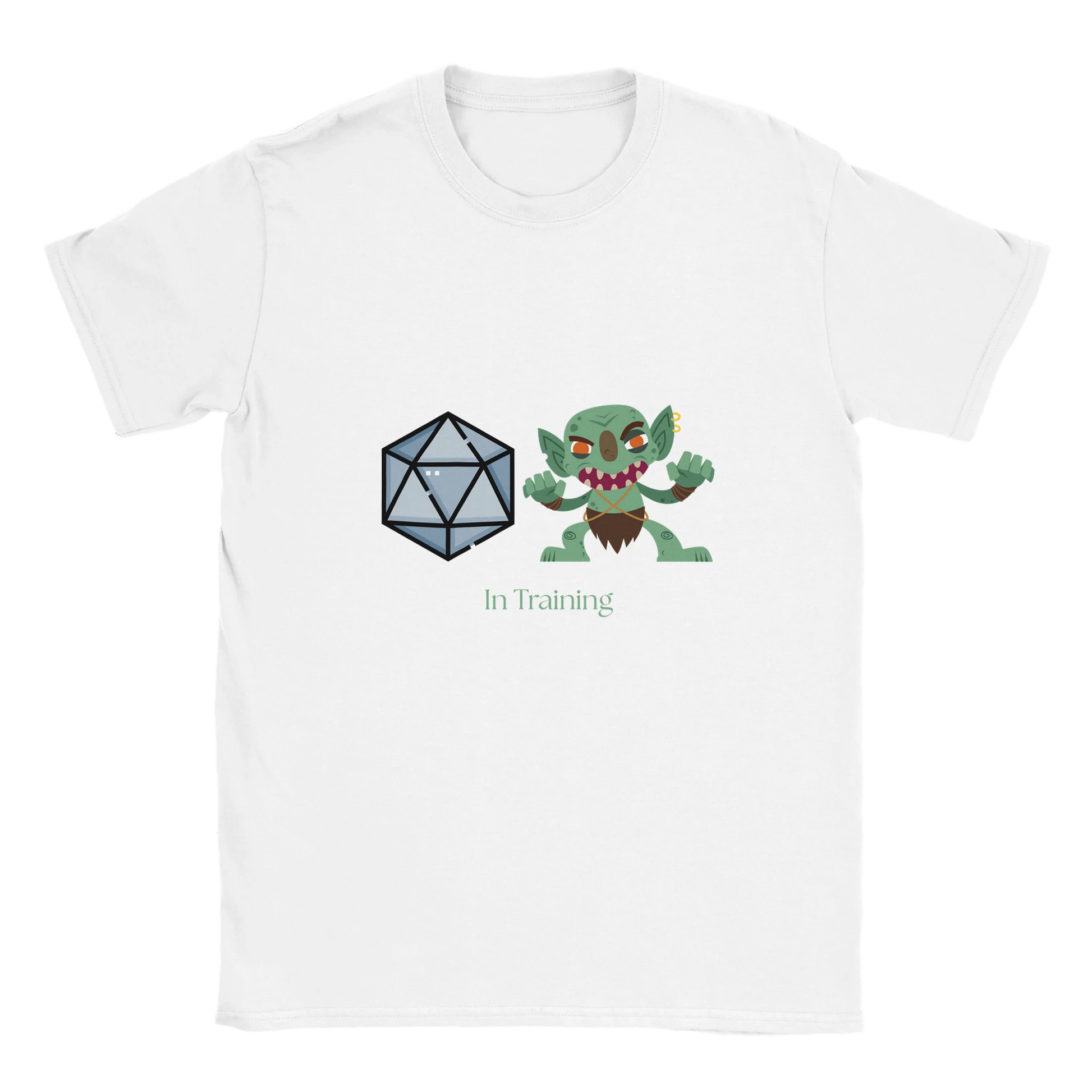 Young gamer Dice Goblin t-shirt - tabletop gaming kids clothing