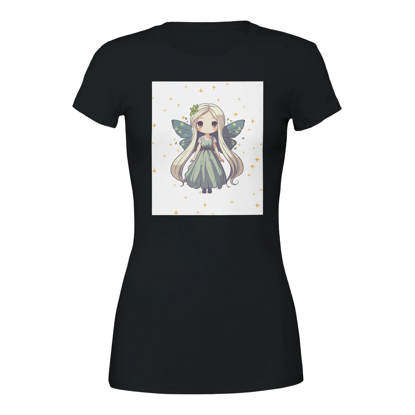 Fairy Princess t-shirt detail - soft Bella Canvas women's gaming apparel