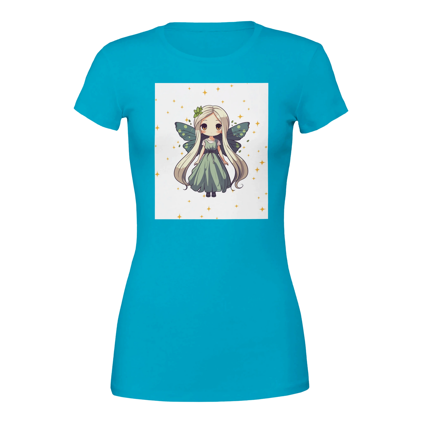 Fairy Princess t-shirt front design - cute chibi fairy with sparkles and wings