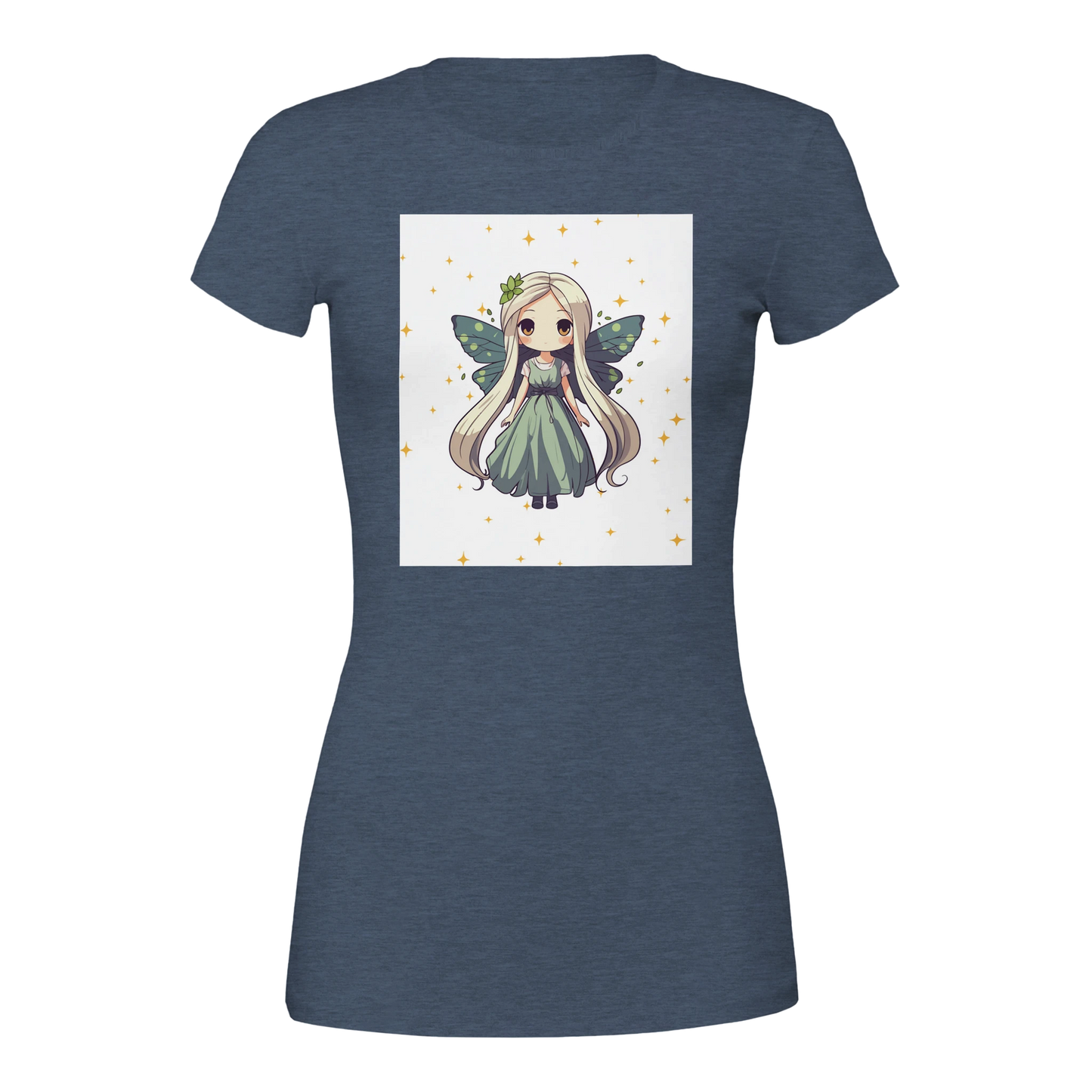 Fairy Princess t-shirt front design - cute chibi fairy with sparkles and wings