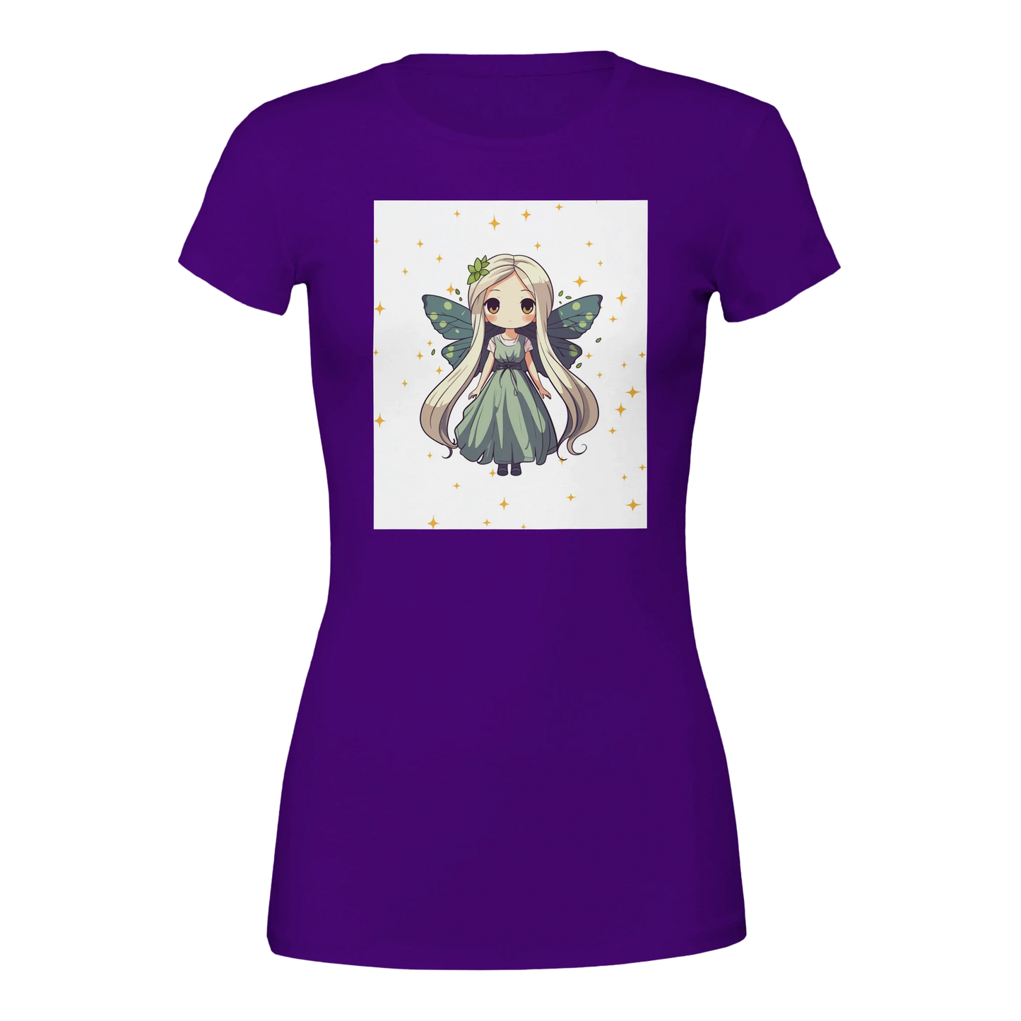 Fairy Princess t-shirt front design - cute chibi fairy with sparkles and wings