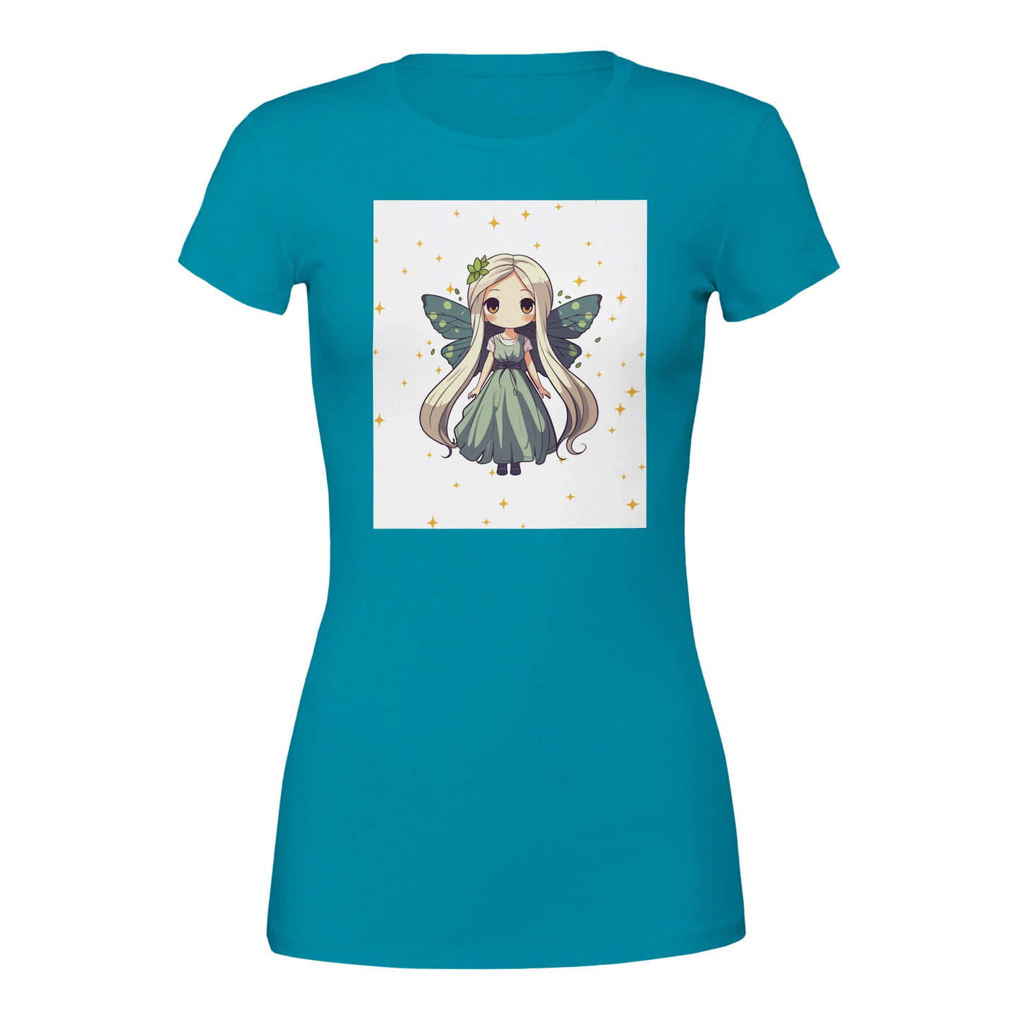 Fairy Princess t-shirt detail - soft Bella Canvas women's gaming apparel