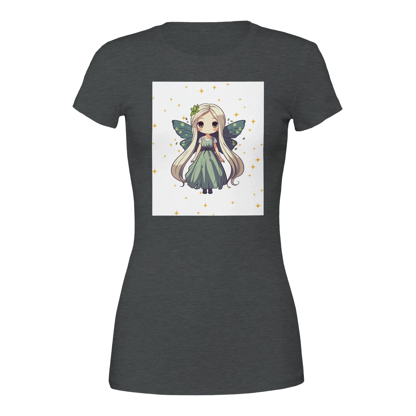 Fairy Princess t-shirt detail - soft Bella Canvas women's gaming apparel