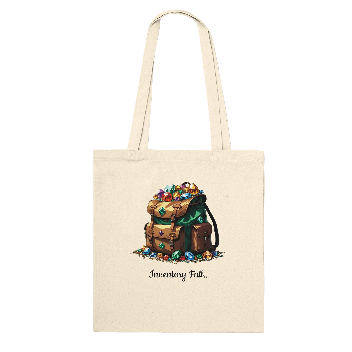 D&D-inspired fantasy tote bag with reversible design. 