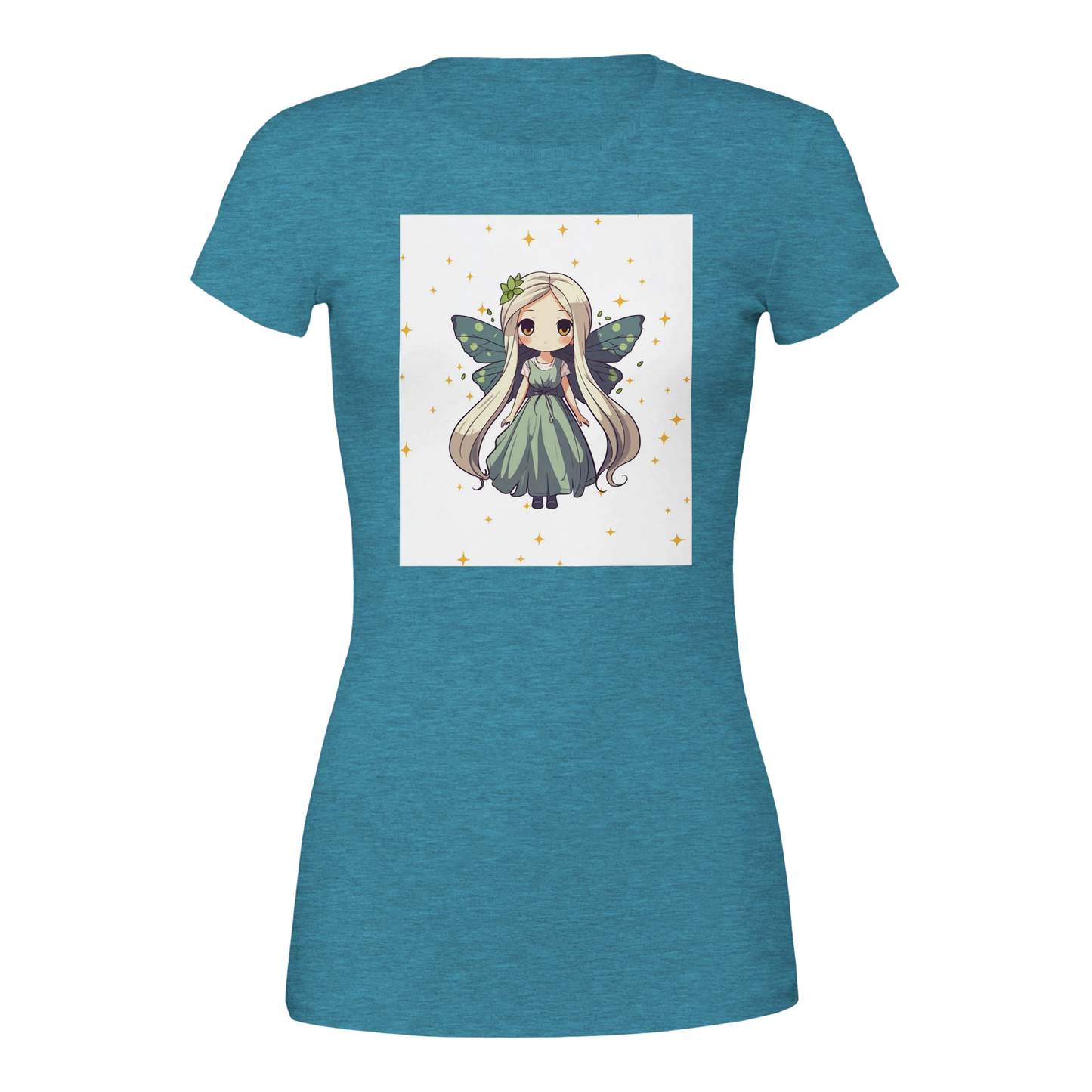 Fairy Princess t-shirt detail - soft Bella Canvas women's gaming apparel