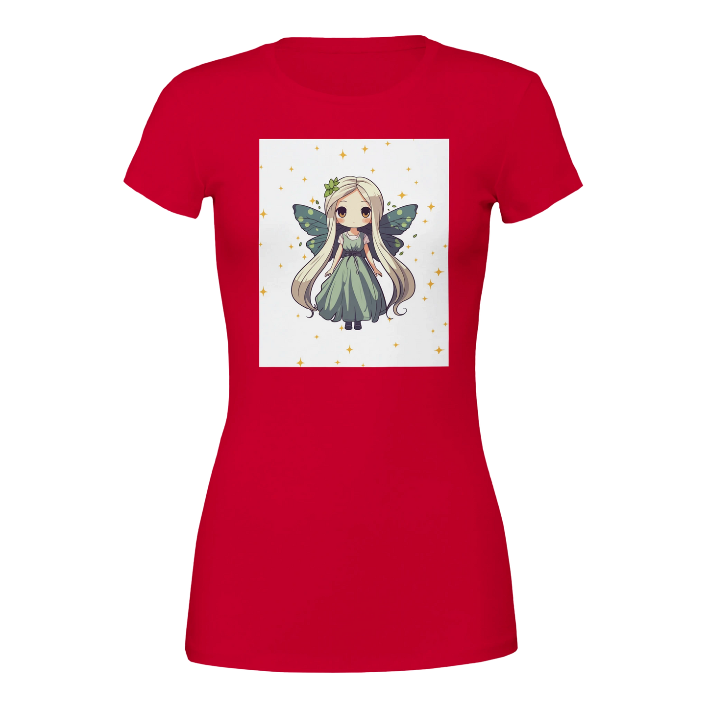 Fairy Princess t-shirt detail - soft Bella Canvas women's gaming apparel