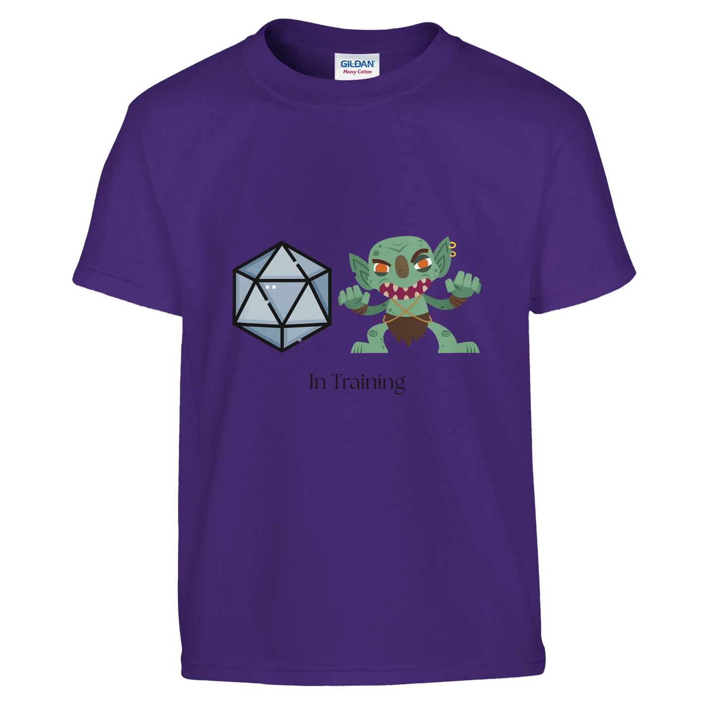 Gaming kids t-shirt in Blue - Dice Goblin family gaming apparel