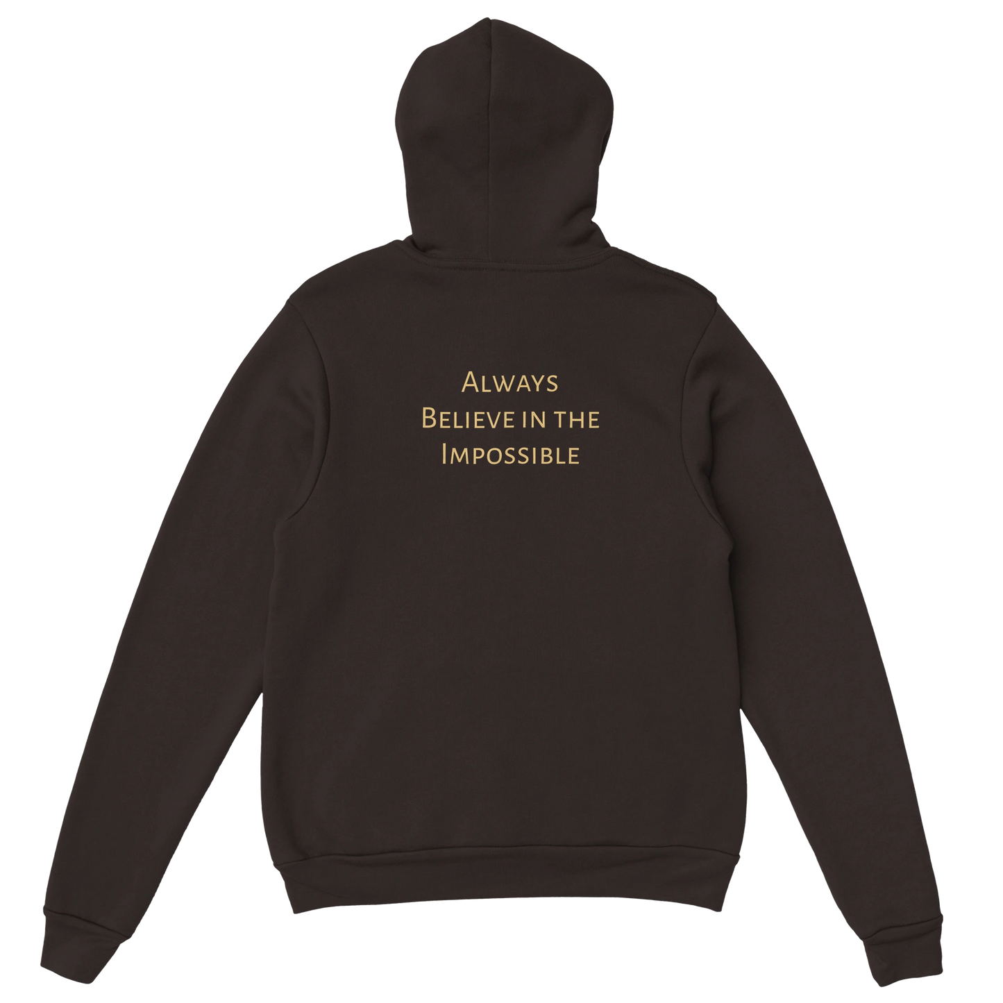 Believe nothing is impossible, cute motivational fungi illustration, Gildan 18500 fit and quality.