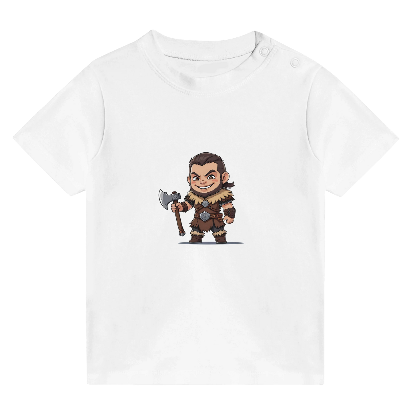 Gaming RPG-style Baby-barian Boy character design teeshirt.