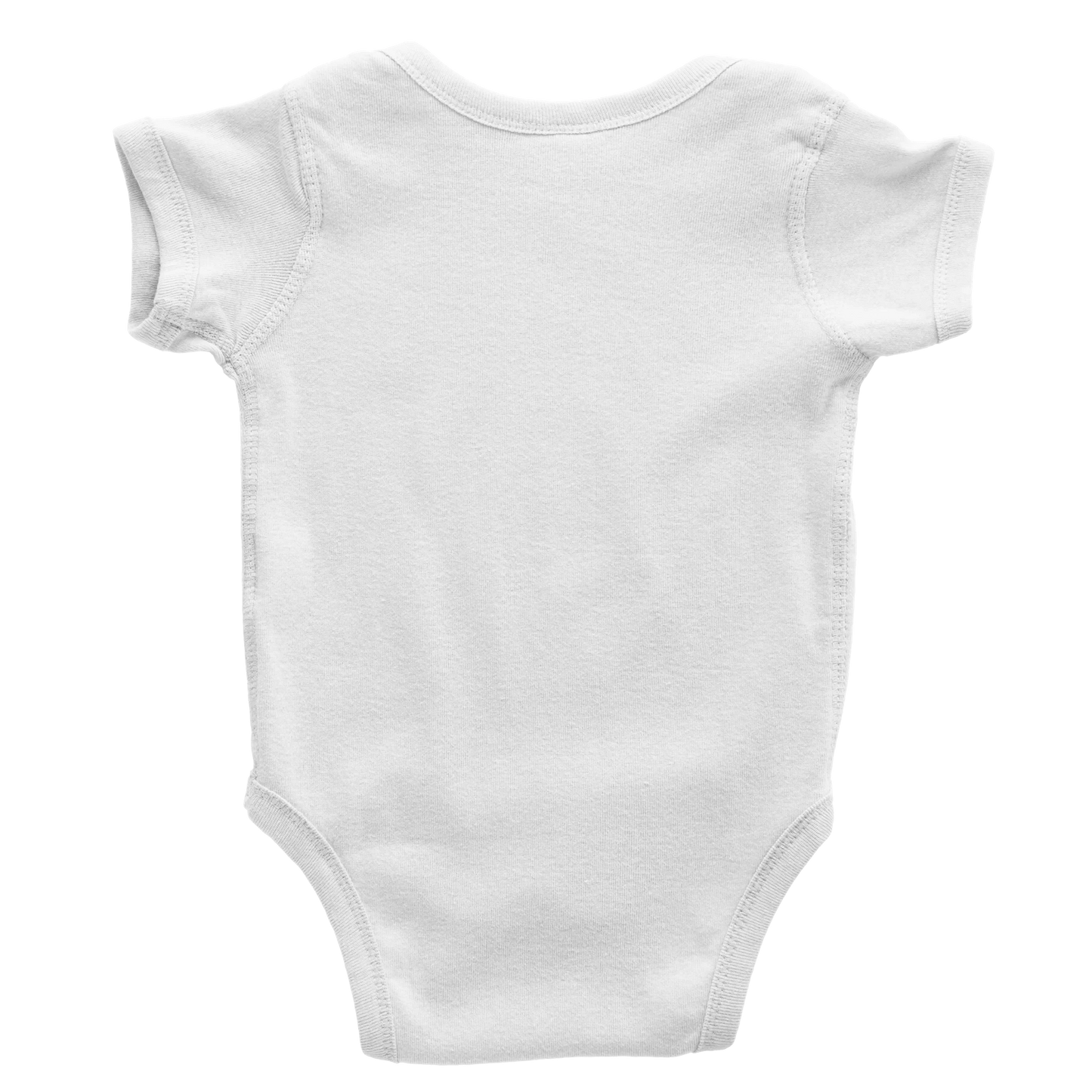 Baby onsie featuring a D&D-inspired bard design with whimsical musical elements. Ideal for little performers with a love for sound and sparkle.