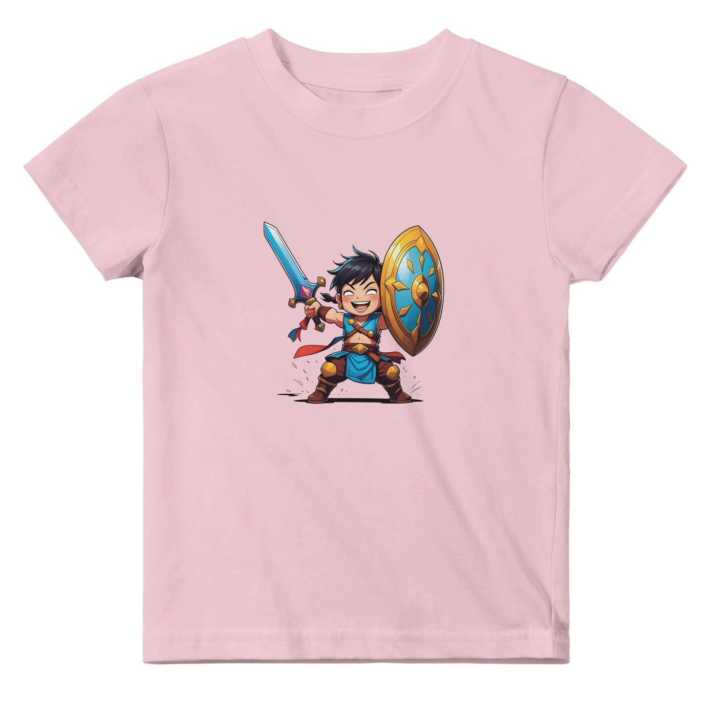 Baby shirt featuring a D&D-inspired fighter design. Includes fantasy-themed artwork with bold weapons and playful, adventurous style for little warriors.