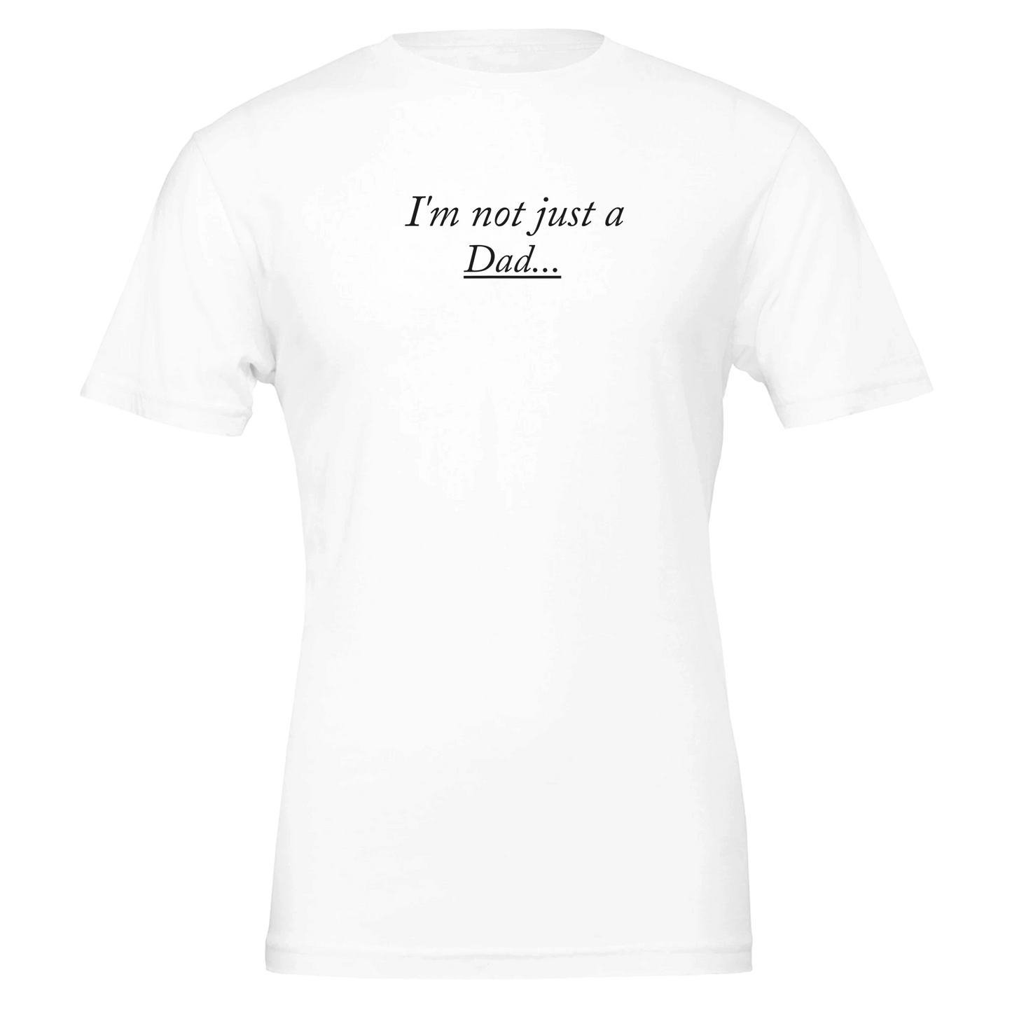 Comfortable shirt featuring 'Dice Goblin Dad' text design with gaming dice graphics, perfect for tabletop gaming fathers and RPG enthusiasts.