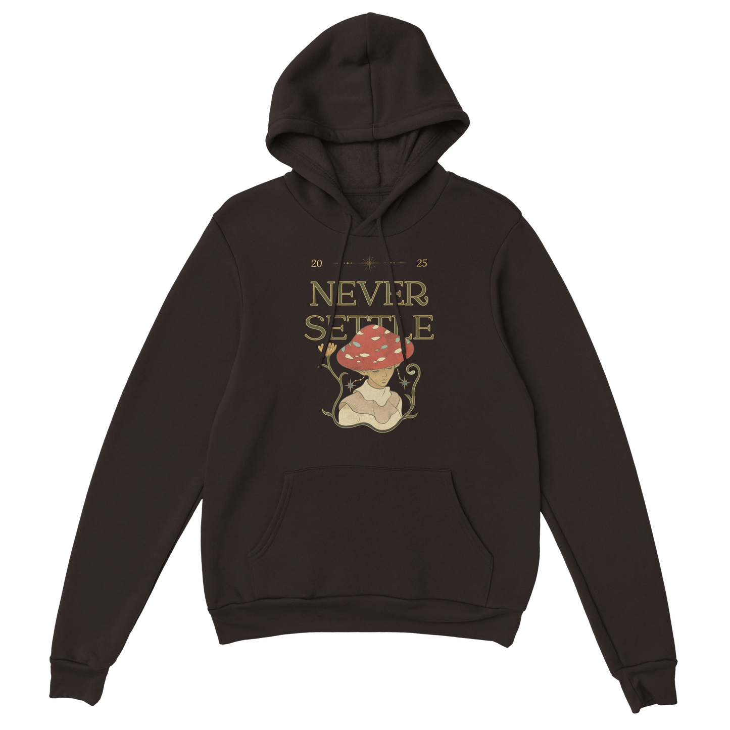 Believe nothing is impossible, cute motivational fungi illustration, Gildan 18500 fit and quality.