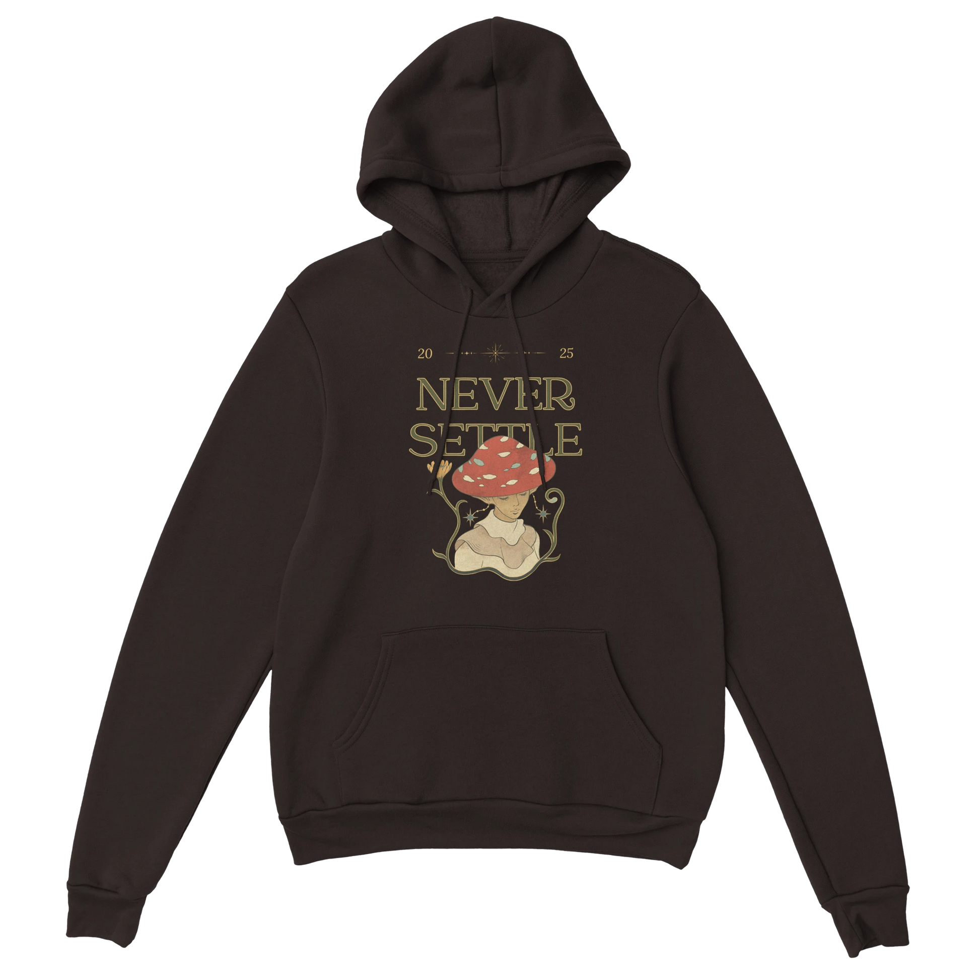 Believe nothing is impossible, cute motivational fungi illustration, Gildan 18500 fit and quality.