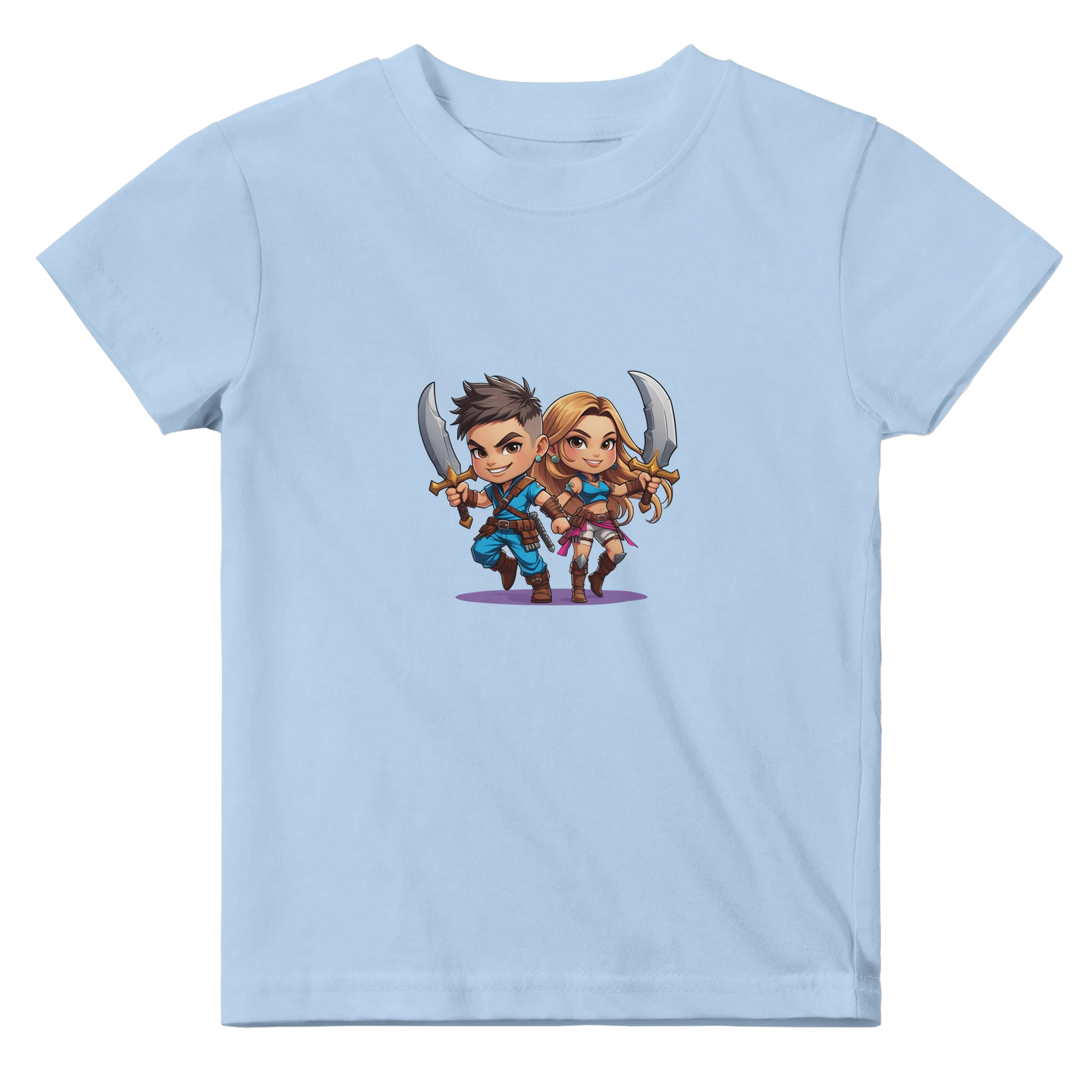 Rogue Duo baby t-shirt in featuring gaming-inspired Snack Thief design for toddlers