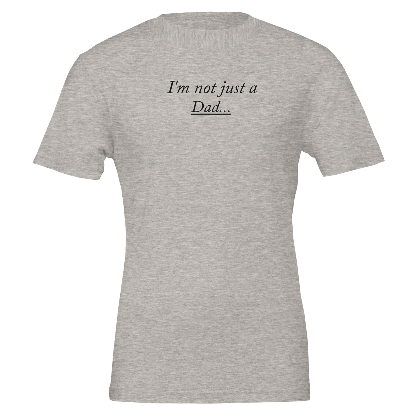 Comfortable shirt featuring 'Dice Goblin Dad' text design with gaming dice graphics, perfect for tabletop gaming fathers and RPG enthusiasts.